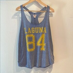 Mossimo Supply Co. Laguna 84 Tank Top, Blue, Size L
